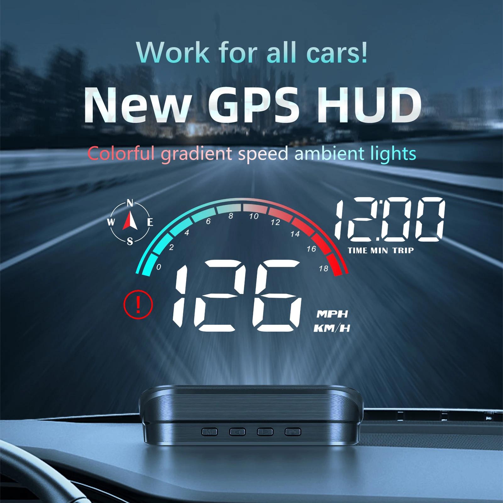 AD M22 GPS HUD   ÷  ڵ ӵ    ð迡   ӵ LCD 